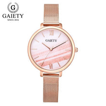 Load image into Gallery viewer, Gaiety Luxury 2 PCS Set Watch Women Rose Gold Water Drill Bracelet Watch Jewelry Ladies Female Hour Casual Quartz Wristwatches
