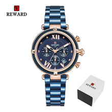Load image into Gallery viewer, REWARD Luxury Fashion Women Watches Waterproof Casual Quartz Ladys Watch for Woman Dress Ladies Wristwatches Relogio Feminino