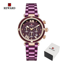 Load image into Gallery viewer, REWARD Luxury Fashion Women Watches Waterproof Casual Quartz Ladys Watch for Woman Dress Ladies Wristwatches Relogio Feminino