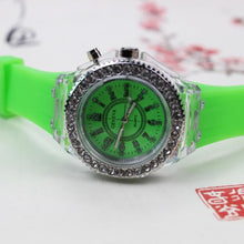Load image into Gallery viewer, Flash Luminous Watch Led light Personality trends students lovers jellies woman men's watches light WristWatch