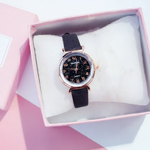 Load image into Gallery viewer, Women Bracelet Watch Casual Ladies Romantic Starry Sky Wrist Watch Leather Simple Dress Clock Quartz Wristwatch relogio feminino