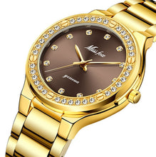 Load image into Gallery viewer, MISSFOX Women Watches Brand Luxury Watch Women Diamond Fashion Purple Geneva 18k Gold Ladies Watch Female Quartz Clock Hours