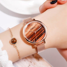 Load image into Gallery viewer, Gaiety Luxury 2 PCS Set Watch Women Rose Gold Water Drill Bracelet Watch Jewelry Ladies Female Hour Casual Quartz Wristwatches
