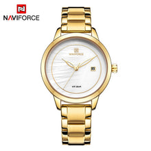 Load image into Gallery viewer, Luxury Brand NAVIFORCE Rose Gold Watches For Women Quartz Wristwatches Fashion Ladies Bracelet Clock Watch Relogio Feminino 2019
