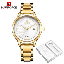 Load image into Gallery viewer, Luxury Brand NAVIFORCE Rose Gold Watches For Women Quartz Wristwatches Fashion Ladies Bracelet Clock Watch Relogio Feminino 2019
