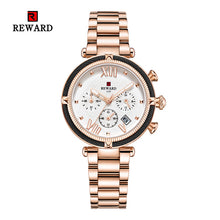 Load image into Gallery viewer, REWARD Luxury Fashion Women Watches Waterproof Casual Quartz Ladys Watch for Woman Dress Ladies Wristwatches Relogio Feminino
