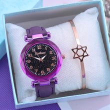 Load image into Gallery viewer, Fashion Starry Sky Women Watches Top Sale Leather Ladies Bracelet Watch Quartz Wristwatches Casual Female Clock Relogio Feminino
