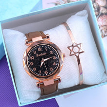 Load image into Gallery viewer, Fashion Starry Sky Women Watches Top Sale Leather Ladies Bracelet Watch Quartz Wristwatches Casual Female Clock Relogio Feminino

