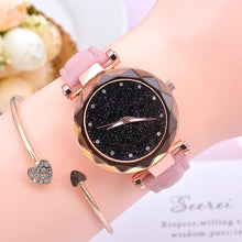 Load image into Gallery viewer, Fashion Starry Sky Women Watches Top Sale Leather Ladies Bracelet Watch Quartz Wristwatches Casual Female Clock Relogio Feminino
