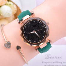 Load image into Gallery viewer, Fashion Starry Sky Women Watches Top Sale Leather Ladies Bracelet Watch Quartz Wristwatches Casual Female Clock Relogio Feminino
