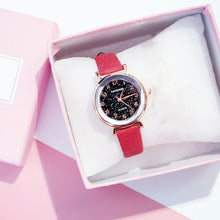 Load image into Gallery viewer, Women Bracelet Watch Casual Ladies Romantic Starry Sky Wrist Watch Leather Simple Dress Clock Quartz Wristwatch relogio feminino
