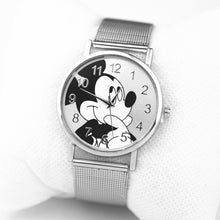 Load image into Gallery viewer, New  Mickey Fashion Brand Watches New Cartoon Women quartz watch Lady Stainless steel ladies dress watches kobiet zegarka
