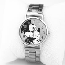 Load image into Gallery viewer, New  Mickey Fashion Brand Watches New Cartoon Women quartz watch Lady Stainless steel ladies dress watches kobiet zegarka
