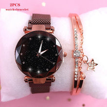 Load image into Gallery viewer, 2019 New brand Starry Sky Women Watch Fashion Elegant Magnet Buckle Vibrato Purple Gold Ladies Wristwatch Luxury Women Watches
