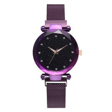 Load image into Gallery viewer, 2019 New brand Starry Sky Women Watch Fashion Elegant Magnet Buckle Vibrato Purple Gold Ladies Wristwatch Luxury Women Watches
