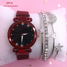 Load image into Gallery viewer, 2019 New brand Starry Sky Women Watch Fashion Elegant Magnet Buckle Vibrato Purple Gold Ladies Wristwatch Luxury Women Watches
