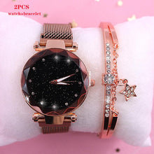 Load image into Gallery viewer, 2019 New brand Starry Sky Women Watch Fashion Elegant Magnet Buckle Vibrato Purple Gold Ladies Wristwatch Luxury Women Watches
