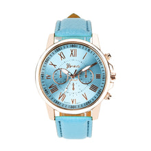Load image into Gallery viewer, Geneva Watches Women Luxury Faux Leather Band Analog Quartz Watches Wrist Watch Bracelet Dress Gift for Ladies montre homme %
